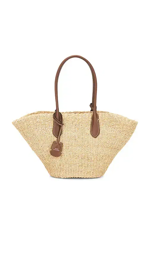 Polo Ralph Lauren Raffia Stripe Tote Bag