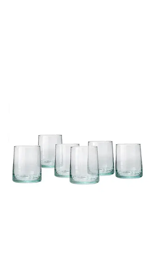 Verve Culture Short Moroccan Cone Glassware Set Of 6