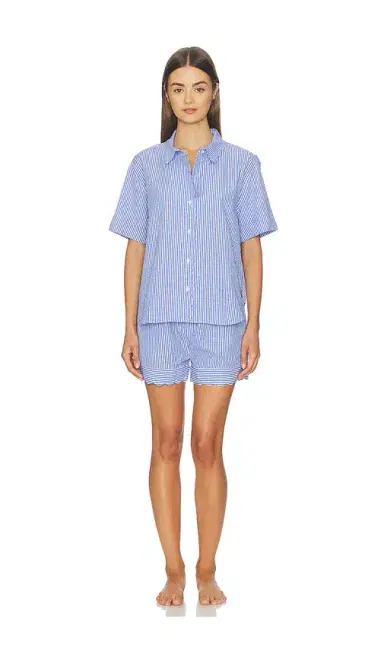 Polo Ralph Lauren Intimates Short Sleeve Scallop Short Set | Thumbnail 1