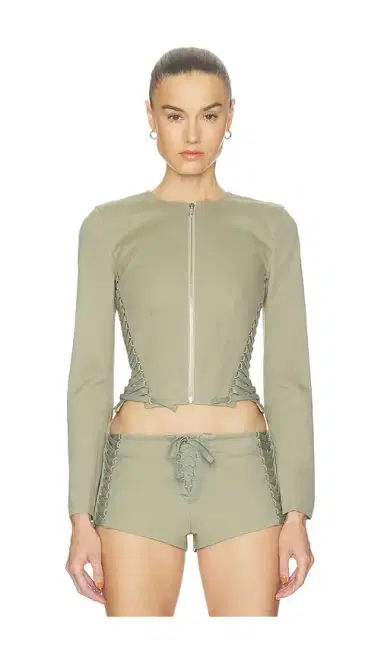 HAELO Lace Up Jacket | Thumbnail 1 HAELO Lace Up Jacket | Thumbnail 1
