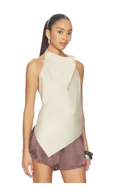 St. Agni Cotton Halter Top | Thumbnail 2