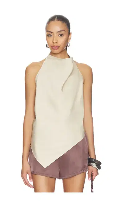 St. Agni Cotton Halter Top | Thumbnail 1