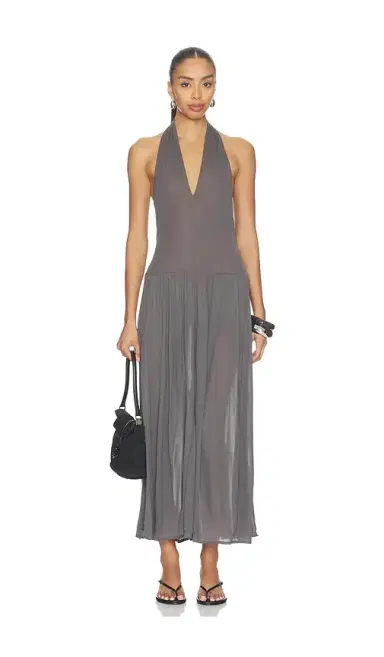 St. Agni Fluid Jersey Halter Dress | Thumbnail 1 St. Agni Fluid Jersey Halter Dress | Thumbnail 1