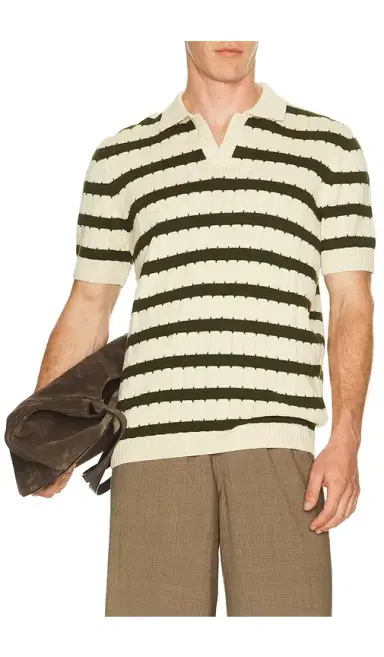 Percival Stine Knitted Polo | Thumbnail 1
