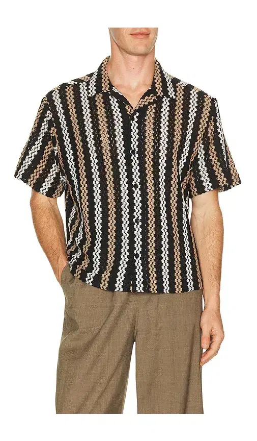 Percival Wade Crochet Shirt