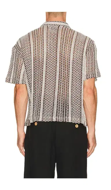 Percival Hugh Crochet Cuban Shirt | Thumbnail 2