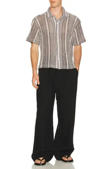 Percival Hugh Crochet Cuban Shirt | Thumbnail 5