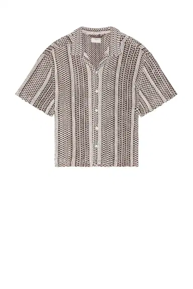 Percival Hugh Crochet Cuban Shirt | Thumbnail 6