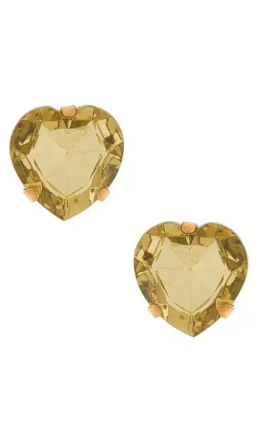 Anton Heunis Heart Post Earrings