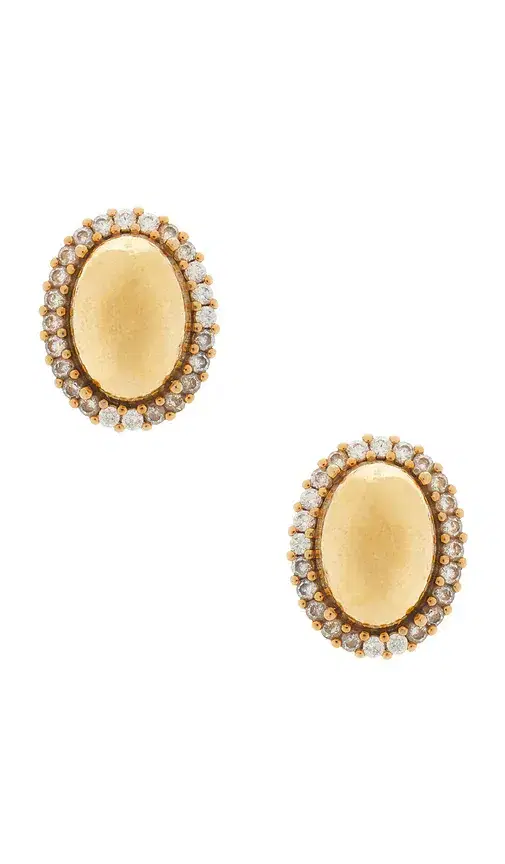 Anton Heunis Clasp Oval Stud Earrings