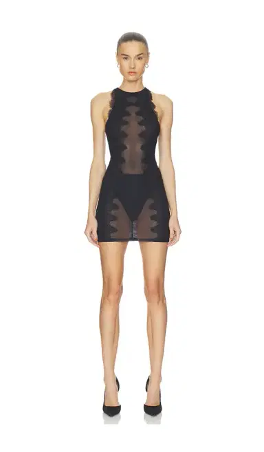 HAELO Wave Lace Mini Dress | Thumbnail 1 HAELO Wave Lace Mini Dress | Thumbnail 1