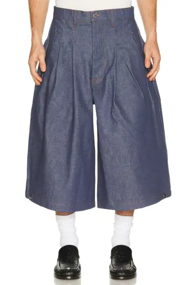 Art Community Diptych Japanese Denim Jort | Thumbnail 3 Art Community Diptych Japanese Denim Jort | Thumbnail 3