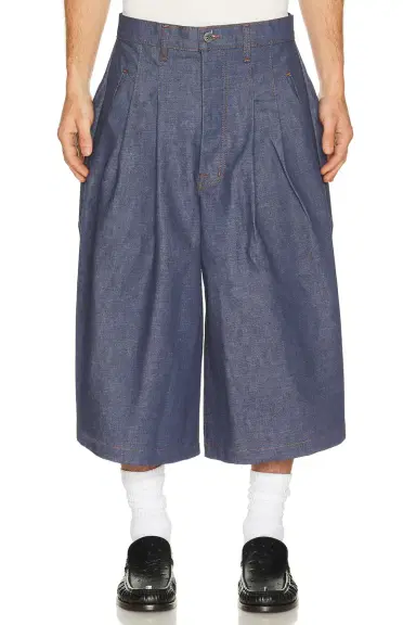 Art Community Diptych Japanese Denim Jort | Thumbnail 4 Art Community Diptych Japanese Denim Jort | Thumbnail 4