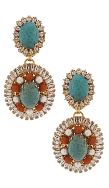 Anton Heunis Oval Disc Chandelier Earrings | Thumbnail 1 Anton Heunis Oval Disc Chandelier Earrings | Thumbnail 1