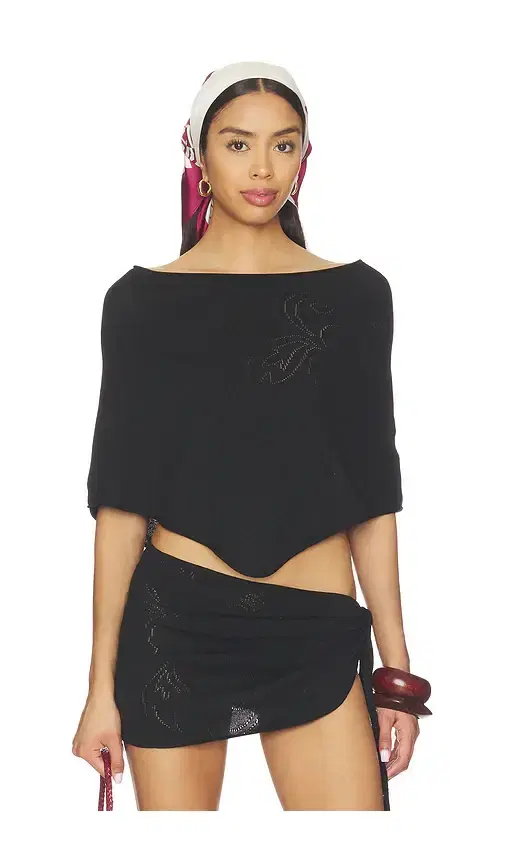 Frankies Bikinis Scout Knit Poncho