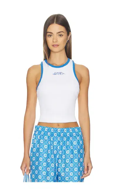Casablanca Ribbed Tank Top | Thumbnail 1