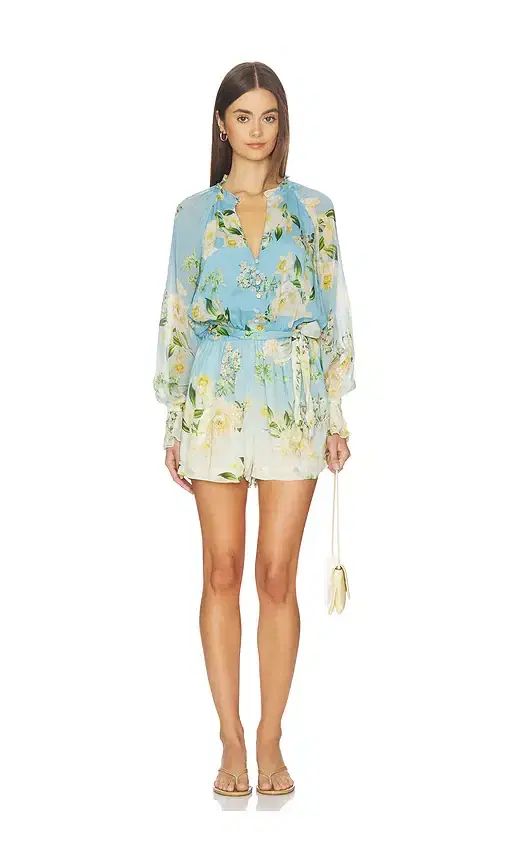 HEMANT AND NANDITA Romper With Tie Up Belt