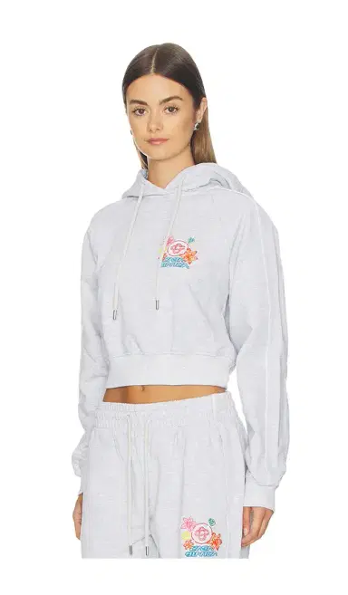 Casablanca Embroidered Cropped Hoodie | Thumbnail 2