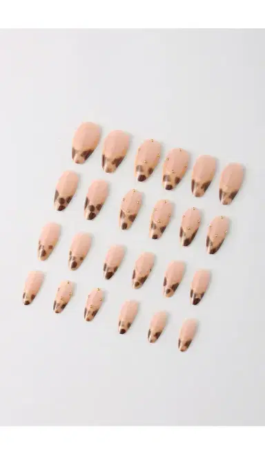 Never Have I Ever Leopard Hour Press-On Nails | Thumbnail 2