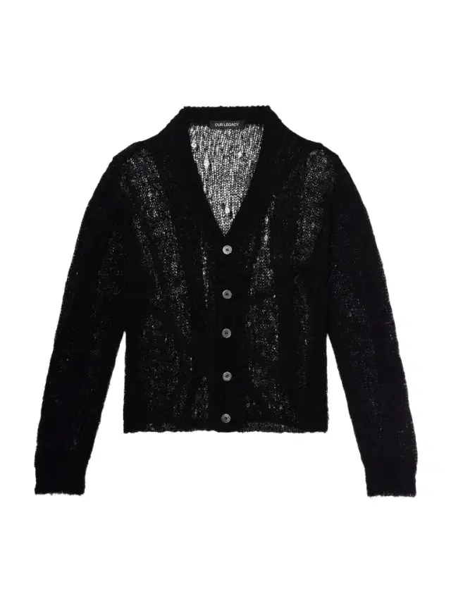 Our Legacy Academy Open-Knit Linen-Blend Cardigan - Men