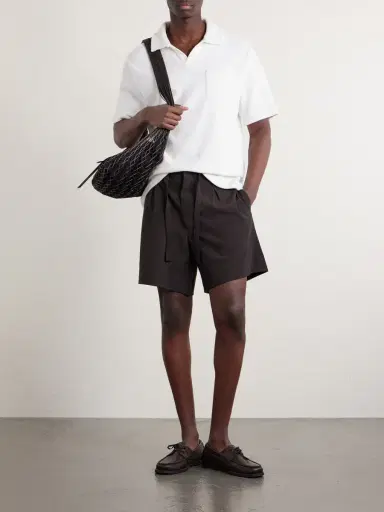 MR P. Cotton and Silk-Blend Terry Polo Shirt - Men | Thumbnail 2 MR P. Cotton and Silk-Blend Terry Polo Shirt - Men | Thumbnail 2