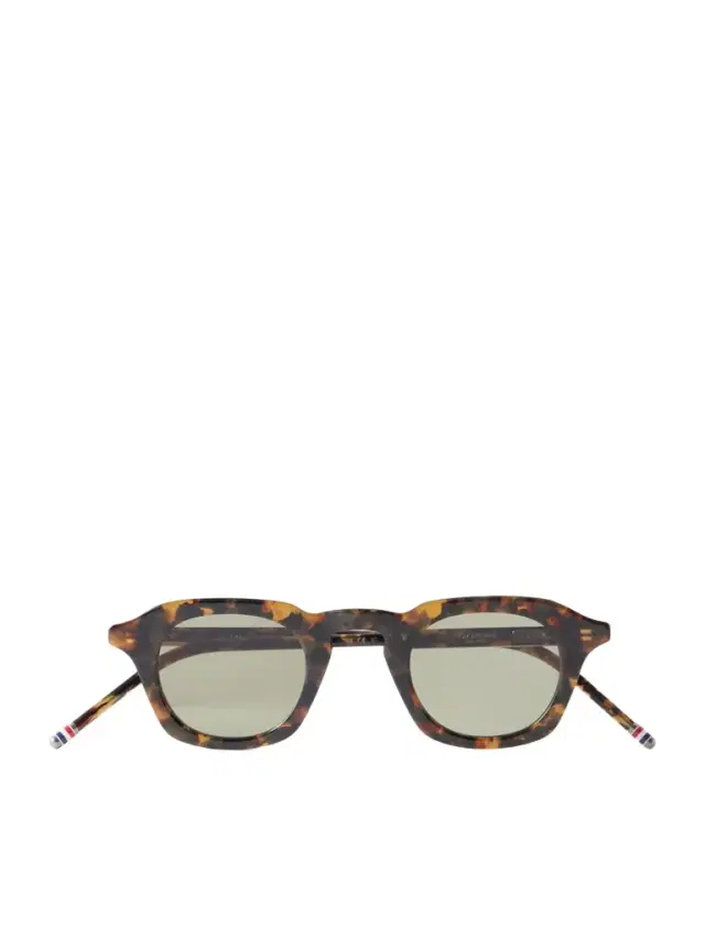 Round-Frame Tortoiseshell Acetate Sunglasses - Men