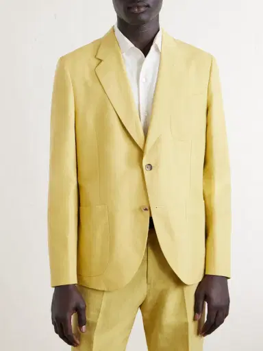 Paul Smith Cotton and Linen-Blend Suit Jacket - Men | Thumbnail 5 Paul Smith Cotton and Linen-Blend Suit Jacket - Men | Thumbnail 5