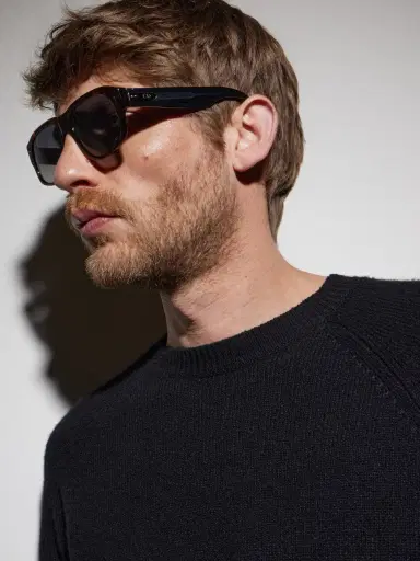 DIOR Eyewear DiorTailoring N1I Havana Geometric Acetate Sunglasses - Men | Thumbnail 4 DIOR Eyewear DiorTailoring N1I Havana Geometric Acetate Sunglasses - Men | Thumbnail 4