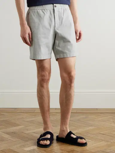 MR P. Straight-Leg Garment-Dyed Organic Cotton-Blend Twill Shorts - Men | Thumbnail 3 MR P. Straight-Leg Garment-Dyed Organic Cotton-Blend Twill Shorts - Men | Thumbnail 3