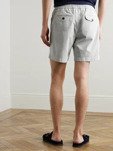 MR P. Straight-Leg Garment-Dyed Organic Cotton-Blend Twill Shorts - Men | Thumbnail 4 MR P. Straight-Leg Garment-Dyed Organic Cotton-Blend Twill Shorts - Men | Thumbnail 4