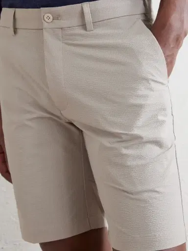 Peter Millar Matlock Straight-Leg Stretch-Seercucker Shorts - Men | Thumbnail 5