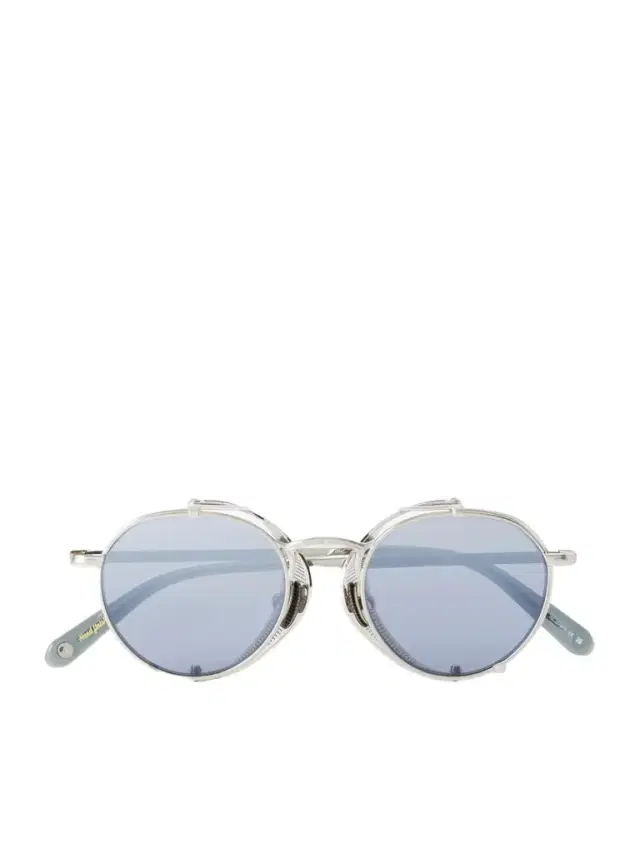 Garrett Leight California Optical Ocampo Round-Frame Metal Sunglasses - Men