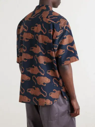 Kardo Ronen Printed Cotton Shirt - Men | Thumbnail 4
