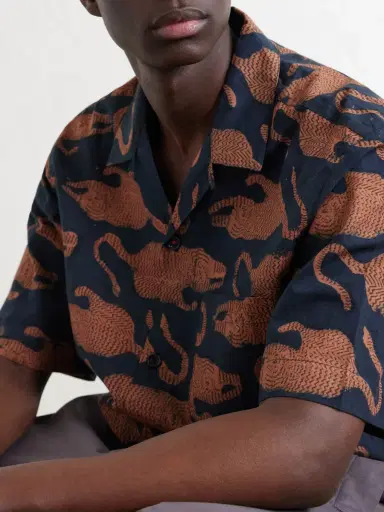 Kardo Ronen Printed Cotton Shirt - Men | Thumbnail 5