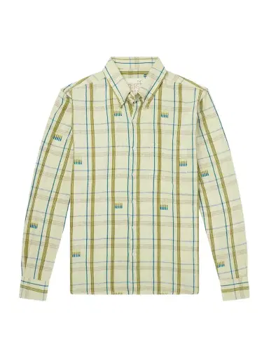 Kardo Ronald Embroidered Checked Cotton Shirt - Men | Thumbnail 1