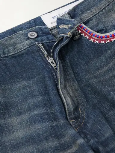 Neighborhood Savage Wide-Leg Bead-Embellished Distressed Jeans - Men | Thumbnail 5 Neighborhood Savage Wide-Leg Bead-Embellished Distressed Jeans - Men | Thumbnail 5