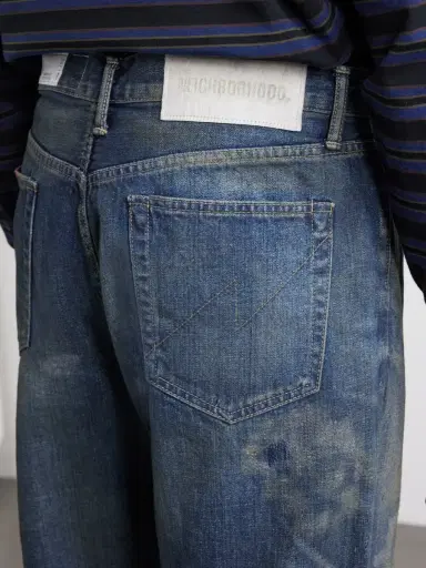 Neighborhood Savage Wide-Leg Bead-Embellished Distressed Jeans - Men | Thumbnail 6 Neighborhood Savage Wide-Leg Bead-Embellished Distressed Jeans - Men | Thumbnail 6