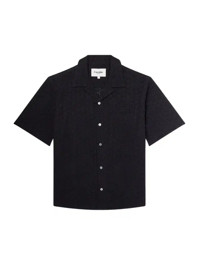 Camp-Collar Broderie Anglaise Cotton Shirt - Men
