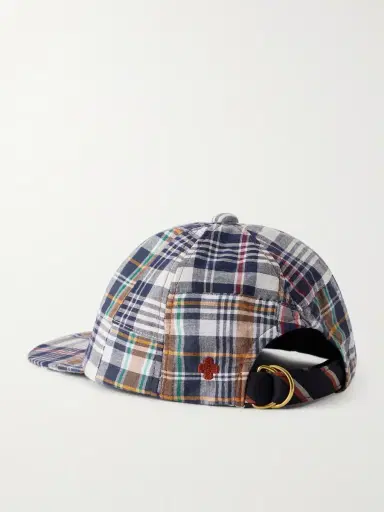 Beams Plus Madras Patchwork Cotton Baseball Cap - Men | Thumbnail 4