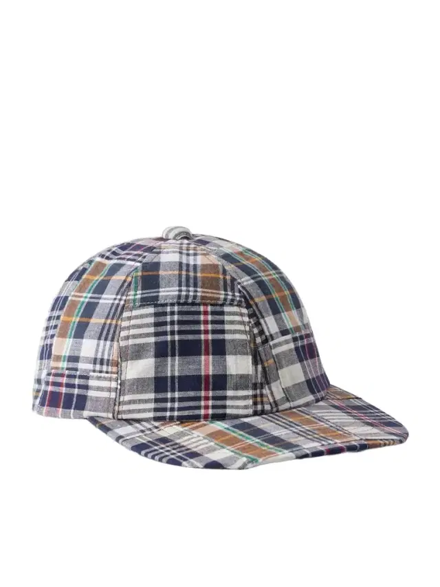 Madras Patchwork Cotton Baseball Cap - Men