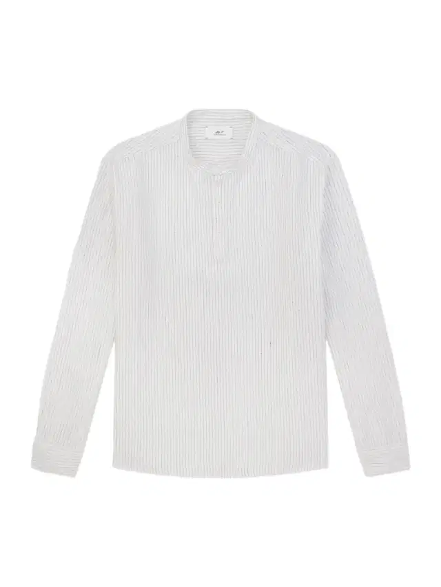 MR P. Grandad-Collar Pinstriped Linen Shirt - Men