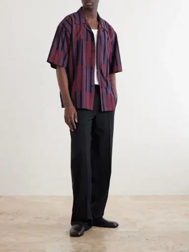 Kardo Rohit Convertible-Collar Striped Cotton Shirt - Men | Thumbnail 2 Kardo Rohit Convertible-Collar Striped Cotton Shirt - Men | Thumbnail 2