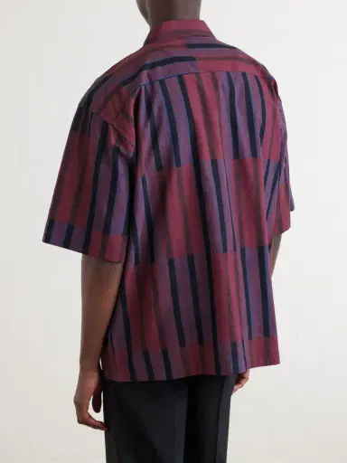 Kardo Rohit Convertible-Collar Striped Cotton Shirt - Men | Thumbnail 4 Kardo Rohit Convertible-Collar Striped Cotton Shirt - Men | Thumbnail 4