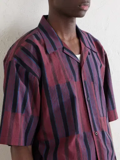 Kardo Rohit Convertible-Collar Striped Cotton Shirt - Men | Thumbnail 5 Kardo Rohit Convertible-Collar Striped Cotton Shirt - Men | Thumbnail 5