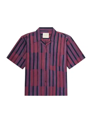 Kardo Rohit Convertible-Collar Striped Cotton Shirt - Men | Thumbnail 1 Kardo Rohit Convertible-Collar Striped Cotton Shirt - Men | Thumbnail 1