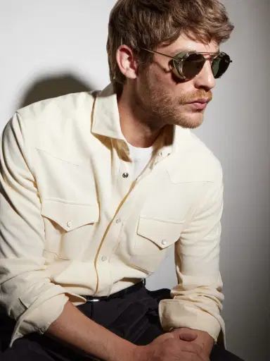 Garrett Leight California Optical Ocampo Round-Frame Metal Sunglasses - Men | Thumbnail 4