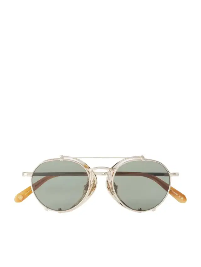 Ocampo Round-Frame Metal Sunglasses - Men