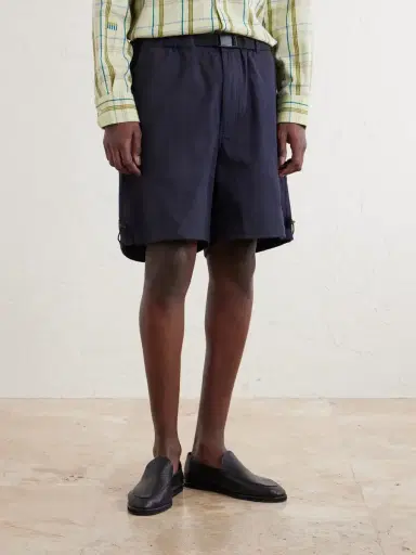 Kardo Kami Wide-Leg Belted Cotton Shorts - Men | Thumbnail 3