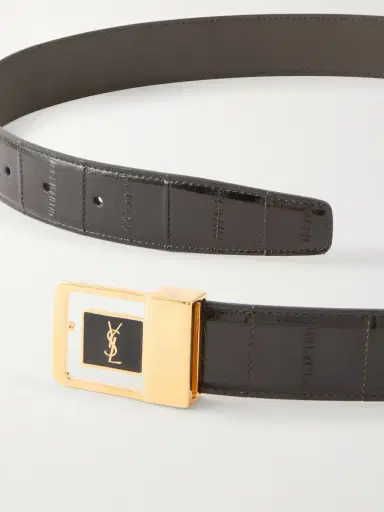 Saint Laurent 3cm Eel Leather Belt - Men | Thumbnail 3 Saint Laurent 3cm Eel Leather Belt - Men | Thumbnail 3