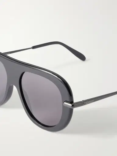 Loewe Slim Aviator-Style Acetate Sunglasses - Men | Thumbnail 5